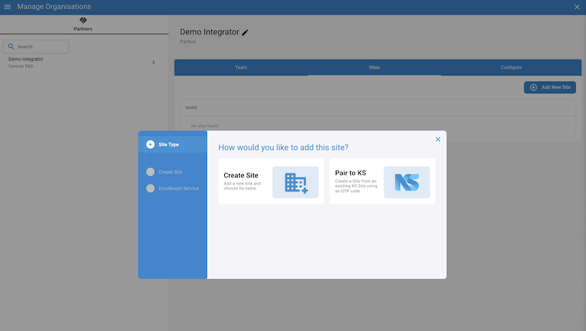 create site